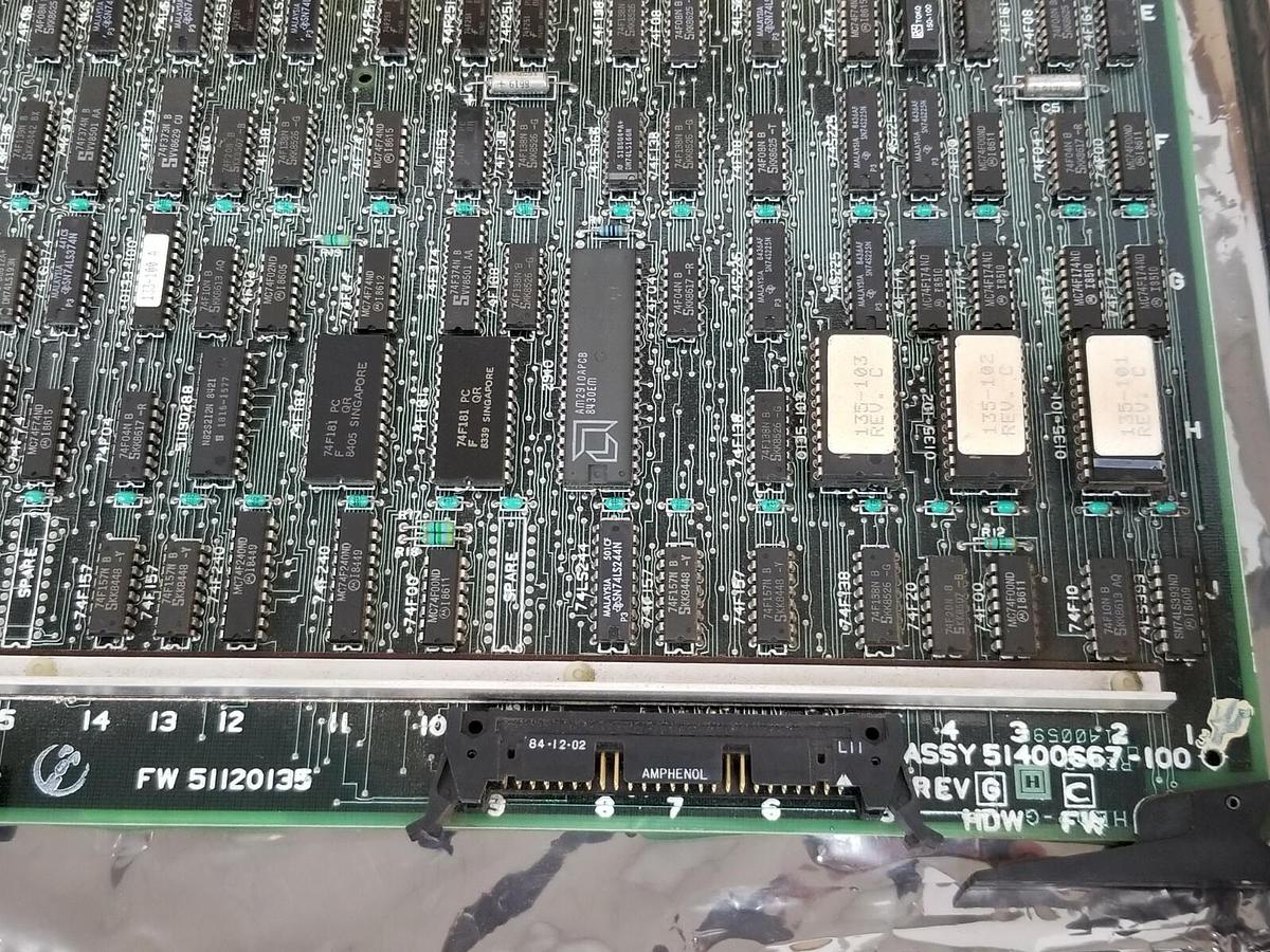 Used NEW HONEYWELL 51400667-100 ENHANCED LCN BOARD REV. G 51120135 4-07-40-6-0554
