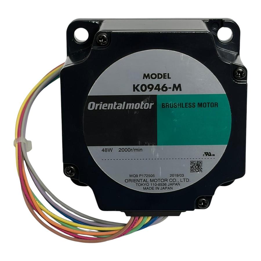 Used Oriental Motor K0946-M Brushless DC Motor 48W 2000 RPM - New Surplus