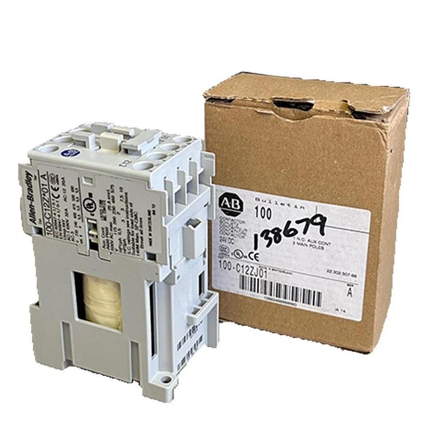 NEW ALLEN BRADLEY 100-C12ZJ01 /A CONTACTOR 1NC AUX CONT 3-POLE 24VDC 100C12ZJ01