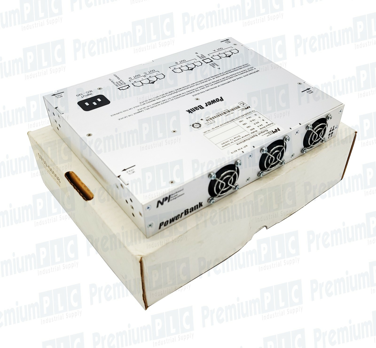 Used NPI PB1004PFC POWERBANK 4-OUTPUT 24V/15V 1000W AC/DC POWER SUPPLY P/N 8276 NEW