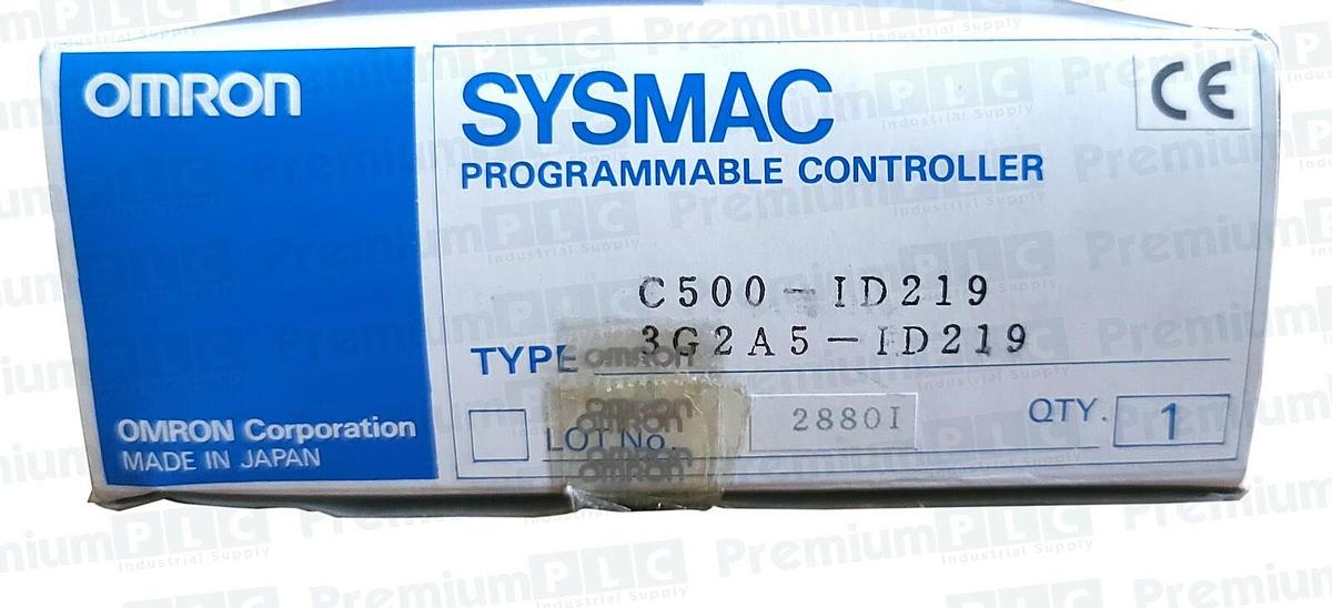 Used NEW OMRON C500-ID219 / C500ID219 SYSMAC INPUT UNIT 24VDC, 7mA 3G2A5-ID219
