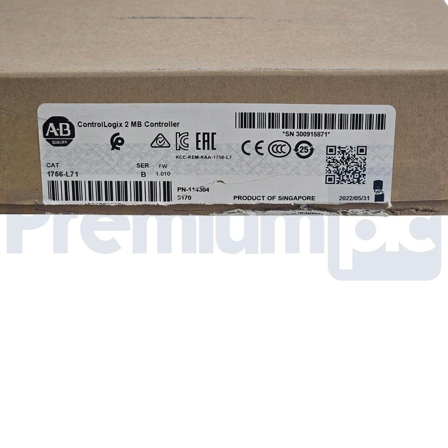 Used Opened Pre-Owned Allen-Bradley 1756-L71 /B ControlLogix 5571 2MB Controller 2022