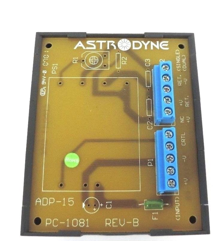 Used NEW ASTRODYNE ADP-15, PC-1081 REV. B  DIN-RAIL MOUNTING SOCKET ADP15