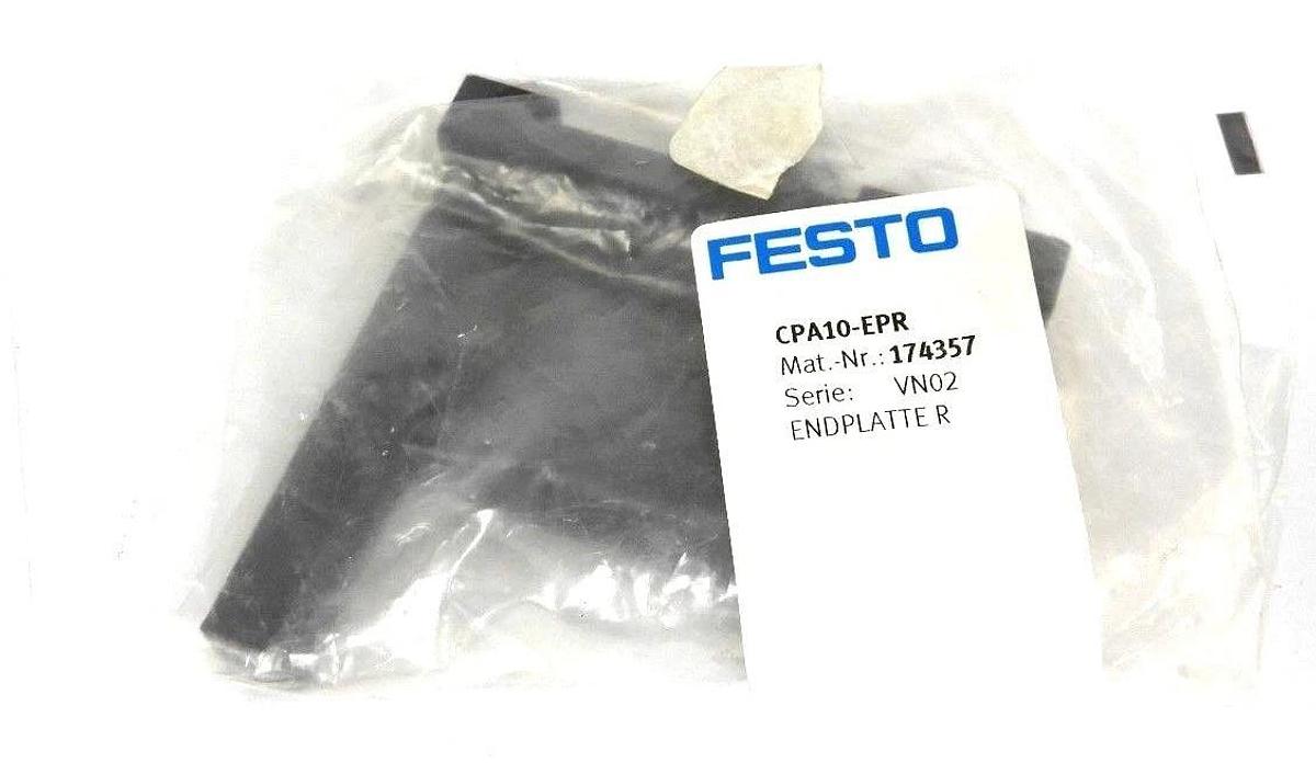 NIB FESTO CPA10-EPR END BLOCK RIGHT HAND FOR VALVE MANIFOLD