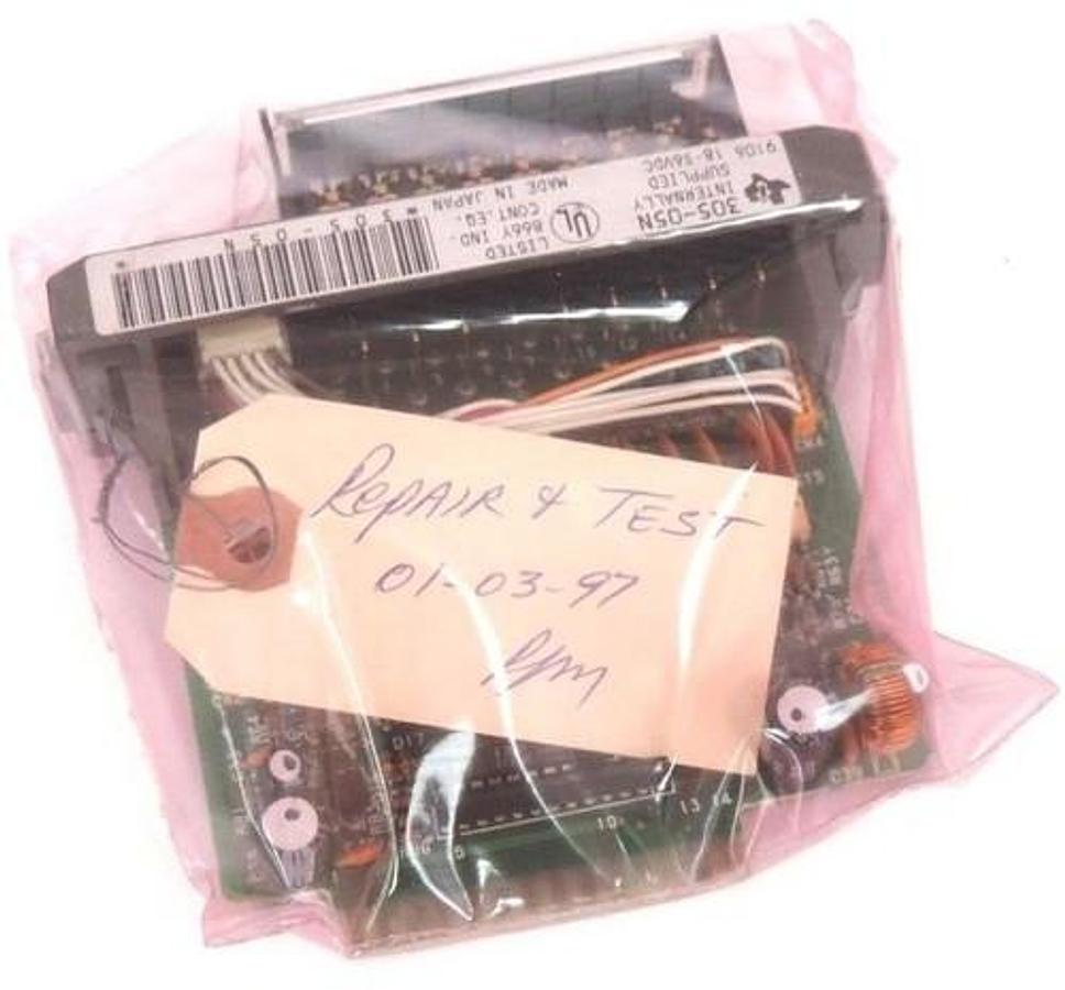 Used REPAIRED TEXAS INSTRUMENTS 305-05N INPUT MODULE 24VDC 30505N