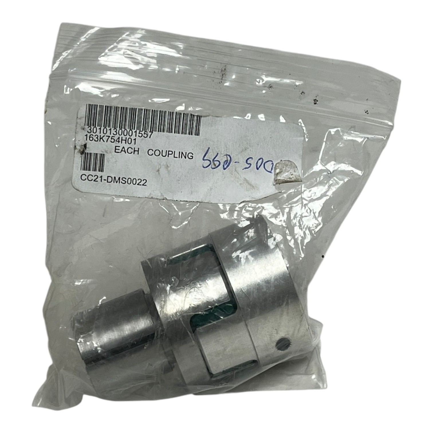 Used R+W Germany CC21-DMS0022 Backlash-Free Elastomer Jaw Coupling 163K754H01