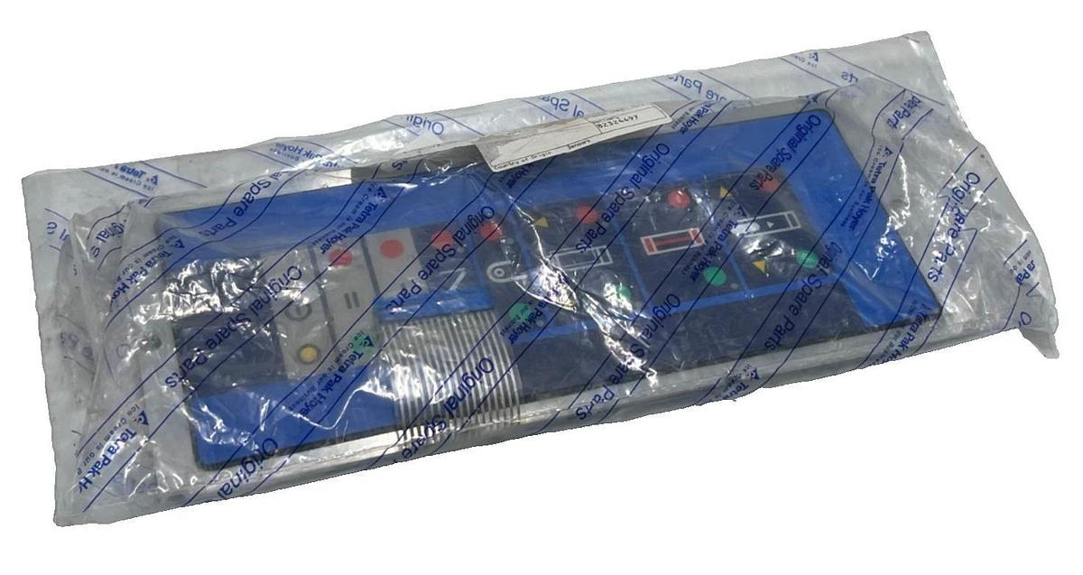 Used TETRA PAK HOYER 5941152-0185 OVERLAY BUTTON PANEL SCREEN HMW-TILL, NSFS