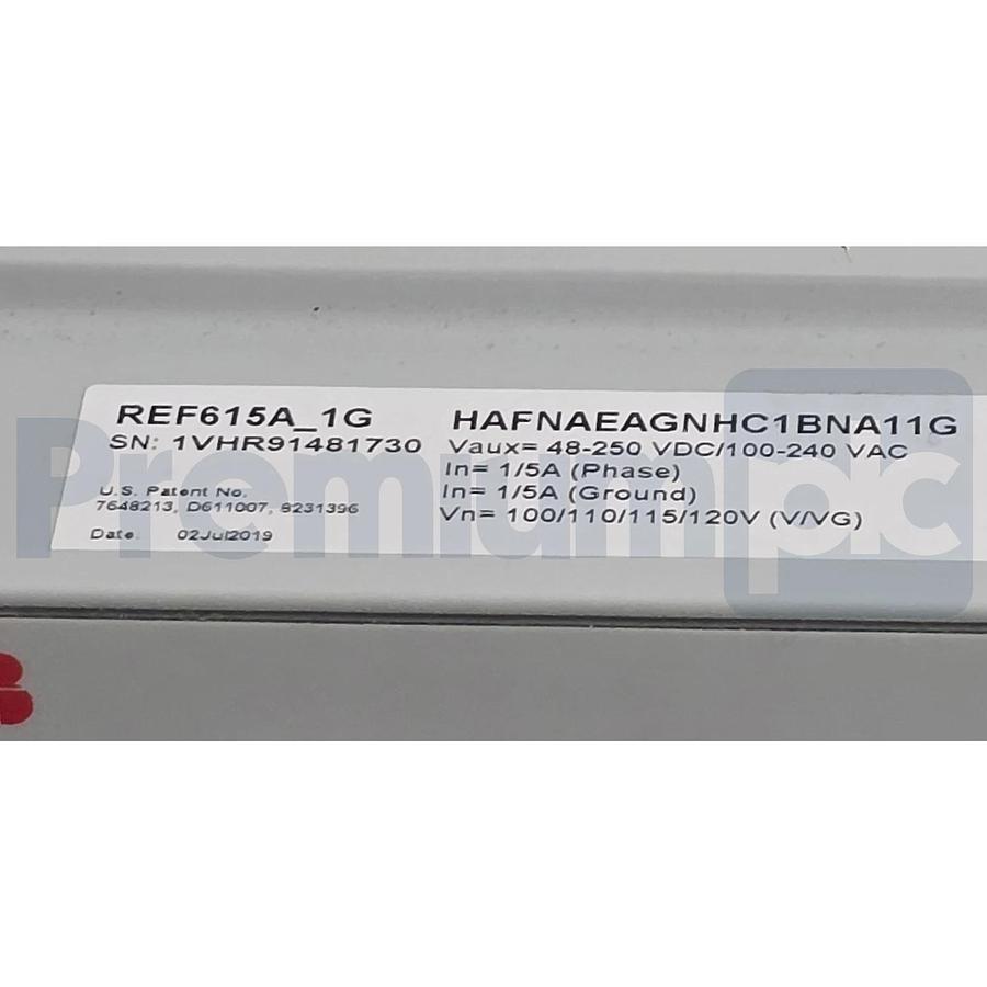 ABB REF615 REF615A_1G HAFNAEAGNHC1BNA11G FEEDER PROTECTION RELAY AIM0006 COM0037
