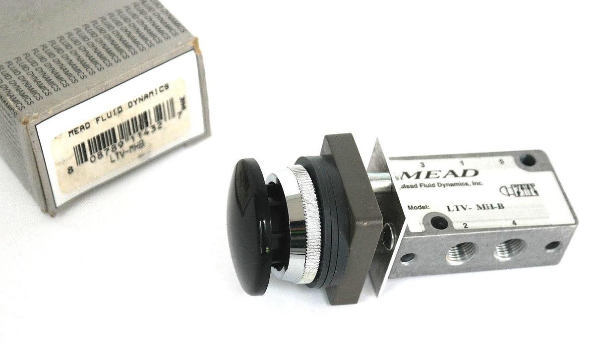 Used NIB MEAD LTV-MHB MUSHROOM HEAD 4-WAY LIGHT TOUCH VALVE LTVMHB