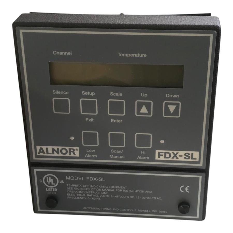 Used ALNOR FDX-SL Scanning Pyrometer | 30-Ch Temperature Indicator 605-500-030 NSMP
