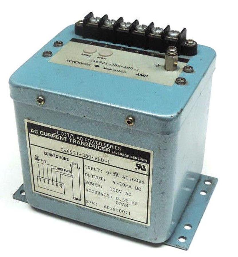 Used YOKOGAWA 246921-380-AHD-1 CURRENT TRANSDUCER 120V 246921380AHD1