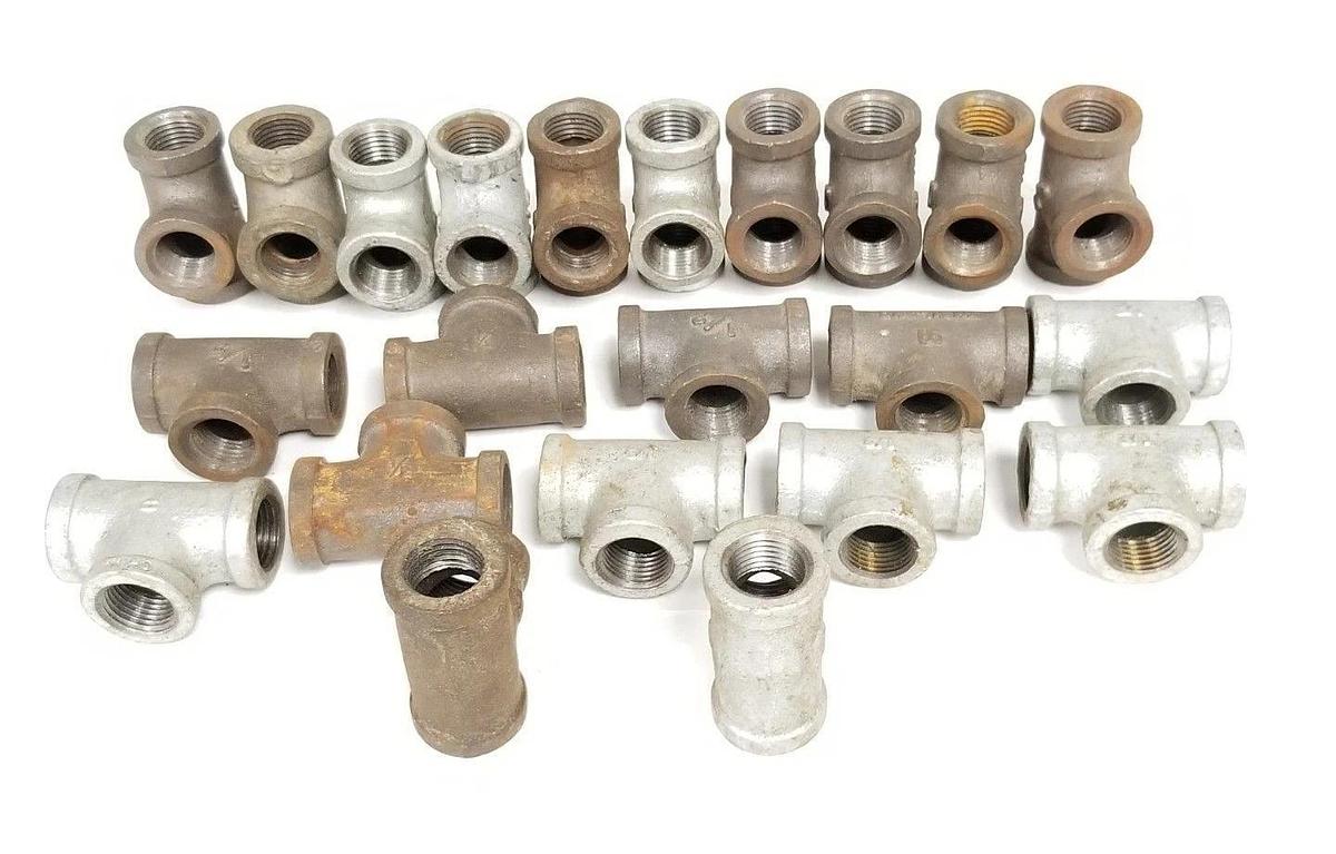 Used LOT OF 22 PARKER 3 WAY UNION FITTINGS 1/2 INCH SA
