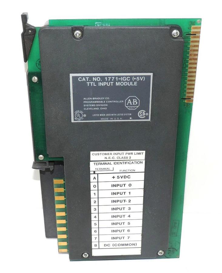 Used ALLEN BRADLEY 1771-IGC (+5V) TTL INPUT MODULE 1771IGC