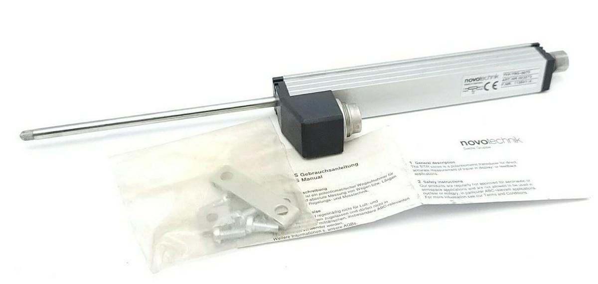 Used NIB NOVOTECHNIK TRS-0075 LINEAR POSITION SENSOR ART. NO. 023273 F. NR. 113541/A