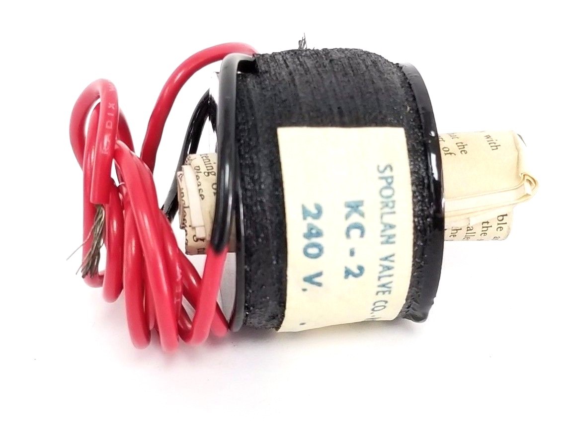 Used NEW SPORLAN VALVE CO. KC-2 COIL KC2, 240V, 60CY