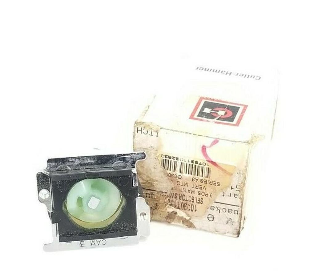 Used NIB CUTLER HAMMER 10250T-1323 SELECTOR SWITCH 3 POS. SER. A3 10250T1323