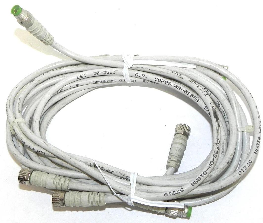 Used LOT OF 4, AUTOMATION DIRECT CDP08-0A-010-AA PATCH CHORD, CDP080A010AA