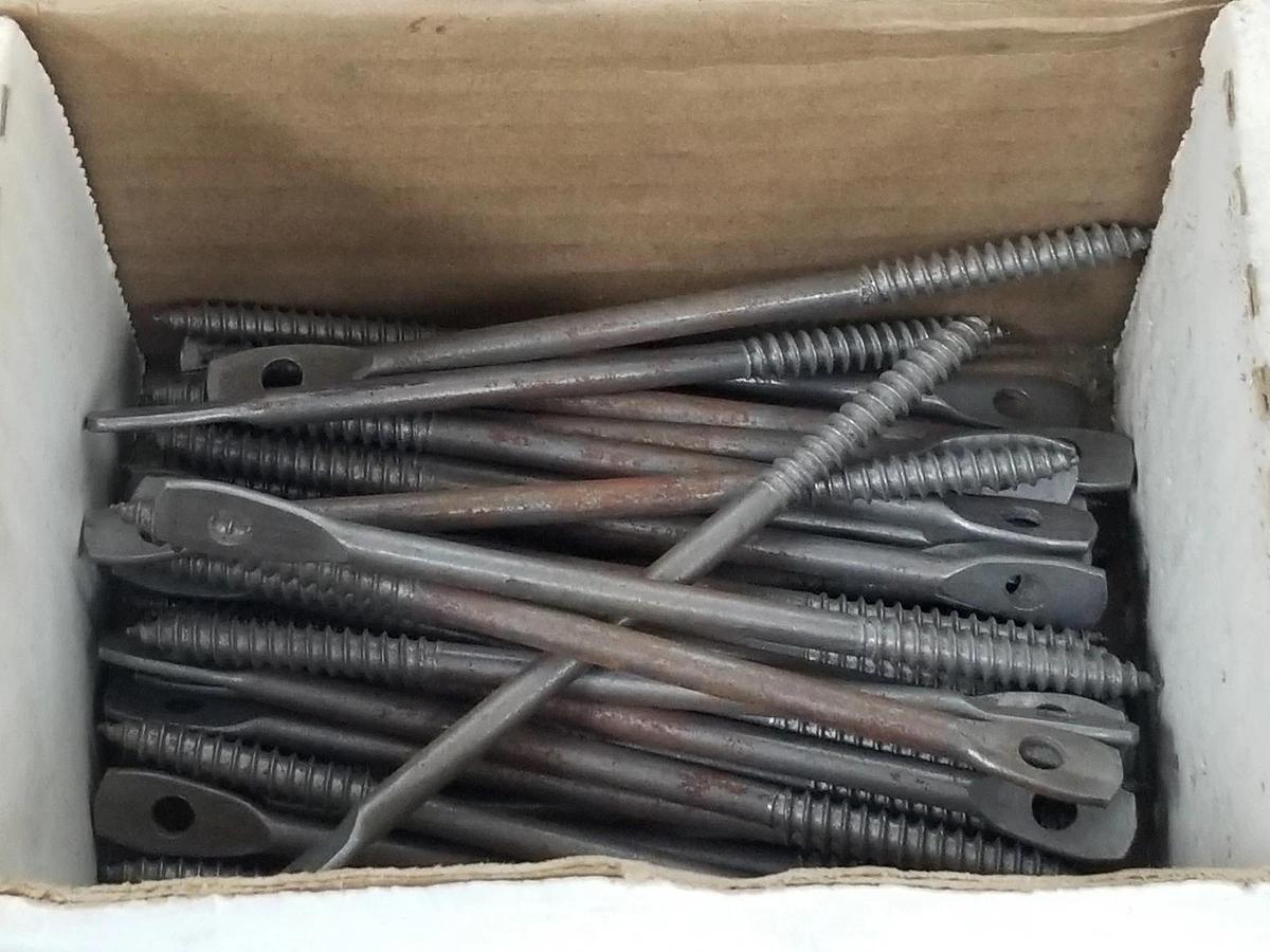 BOX OF 49 NEW CULLY 59280 ACOUSTICAL EYE LAGS 1/4 X 5''