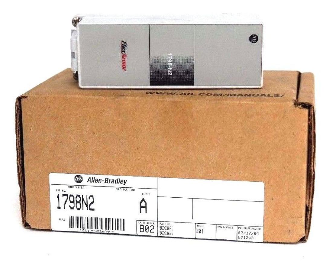 Used LOT OF 2 NEW ALLEN BRADLEY 1798-N2 FILLER MODULES SER A 1798N2