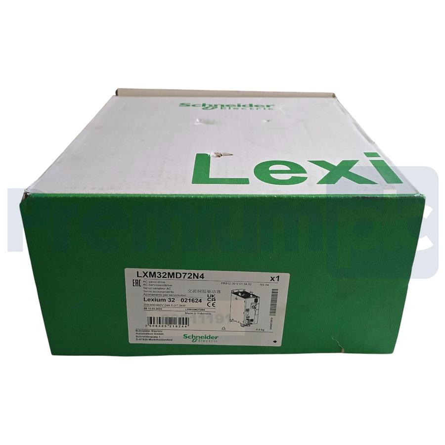 Used Schneider Electric LXM32MD72N4 Lexium 32 Servo Drive 72A 3-PH 208-480V 7kW NSMP