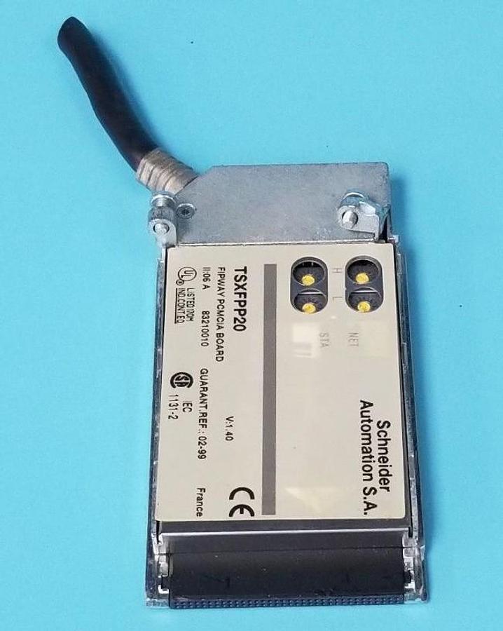Used SCHNEIDER AUTOMATION TSXFPP20 FIPWAY PCMCIA BOARD V: 1.40