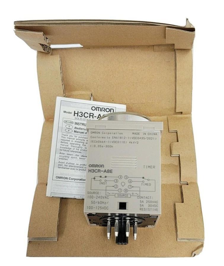 NIB OMRON H3CR-A8E SOLID STATE TIMER H3CR, 0.05S-300H