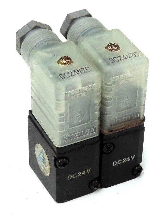 Used LOT OF 2 HIRSCHMANN DC24VZC CABLE SOCKETS 24VDC