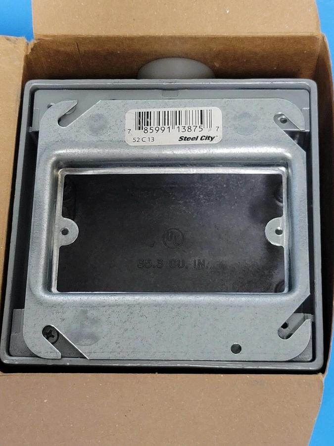 Used NIB ABB RED DOT 2AFS-2 DEVICE BOX 3/4'' FS STYLE TWO GANG DEAD END