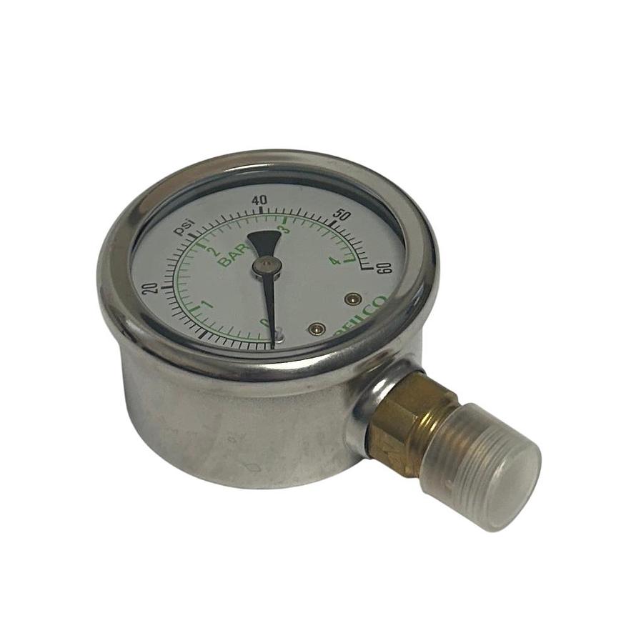 Used 2 SERFILCO SER606-2 / SER6062 LIQUID FILLED PRESSURE GAUGES 2'' 0-60PSI NSMP