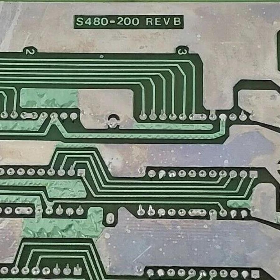 Used GOULD MODICON ASSY S480-200 REV. B PCB MEMORY CPU MODULE S482-400