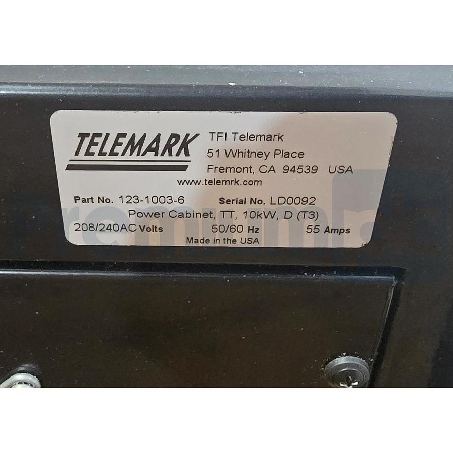 Telemark 123-1003-6 | TT-10 E-Beam Power Supply Cabinet 10kW w/123-1009-1 Module