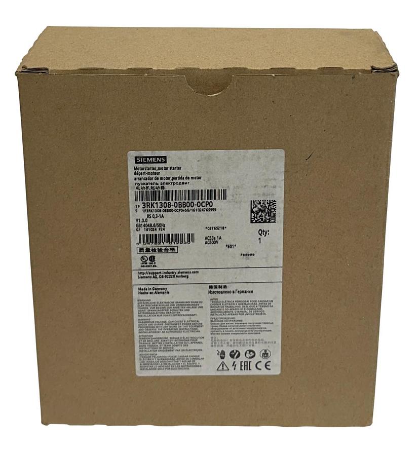 Used SIEMENS 3RK1308-0BB00-0CP0 / ET 200SP SIMATIC REVERSING MOTOR STARTER 500V NSMP