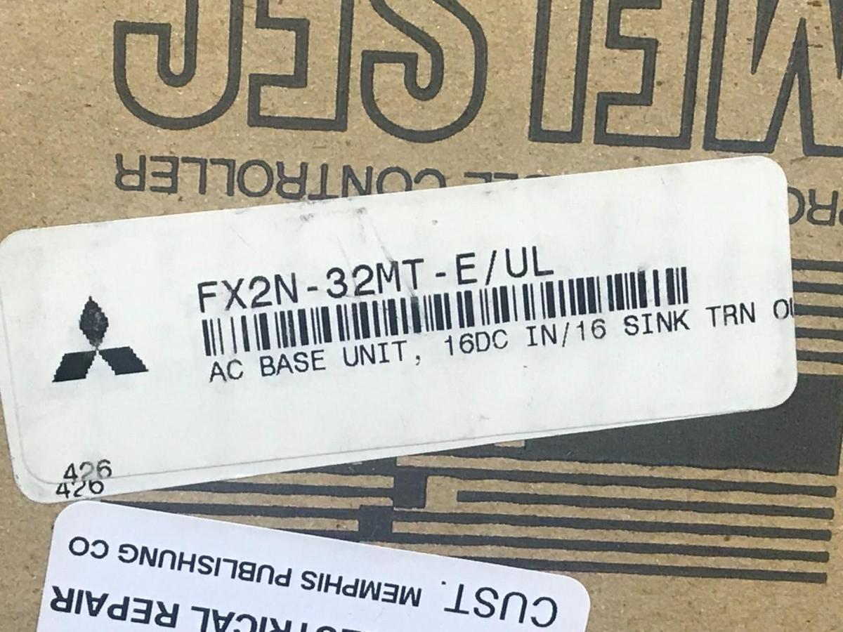 Used MITSUBISHI FX2N-32MT-E/UL PROGRAMMABLE CONTROLLER MALSEC TRANSISTOR UNIT