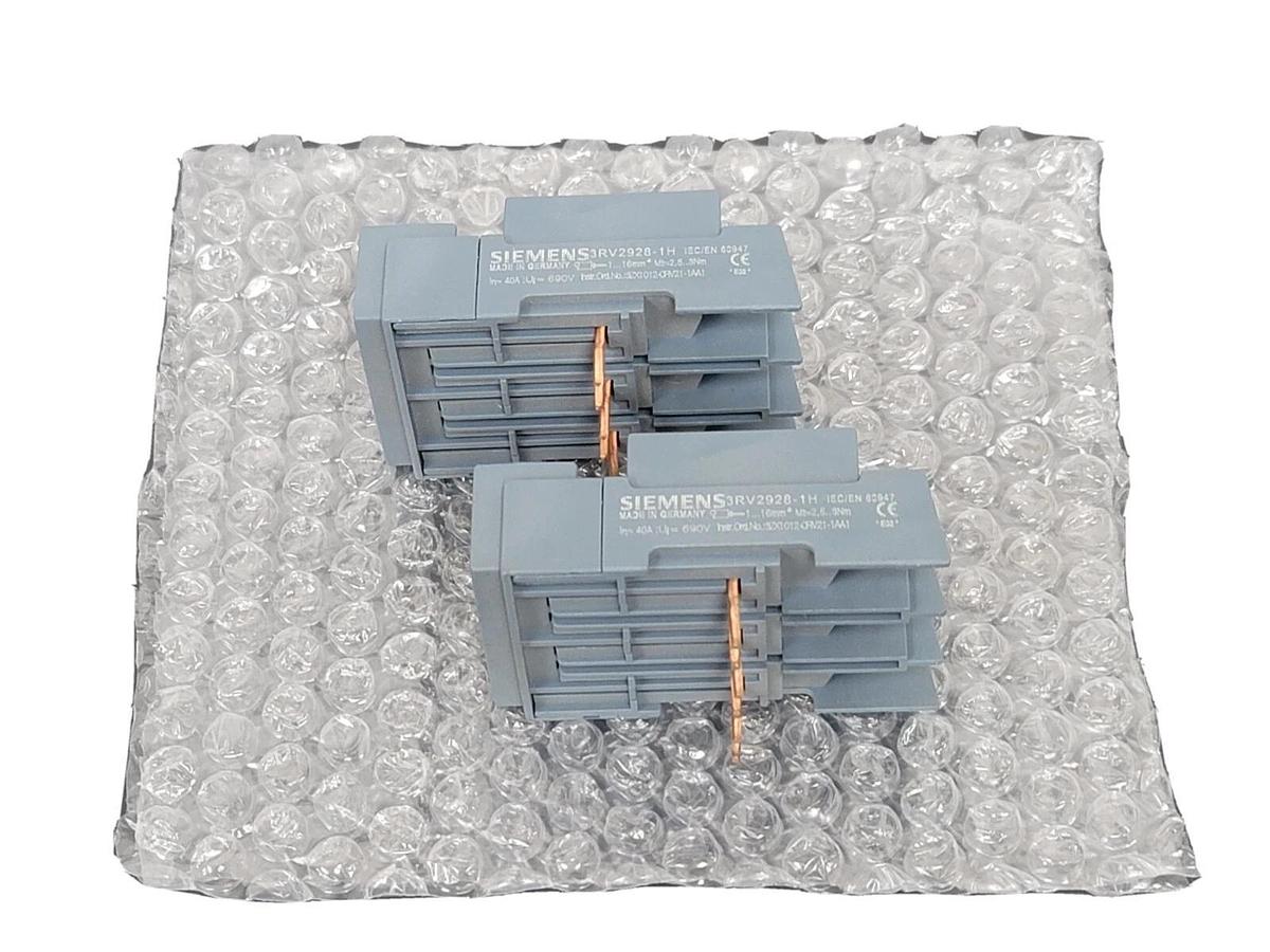 LOT OF 2 NEW SIEMENS 3RV2928-1H TERMINAL BLOCKS 3RV29281H