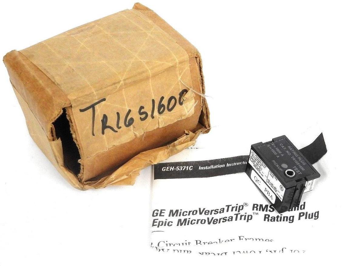 Used NEW GENERAL ELECTRIC TR16S1600 RATING PLUG 1600A