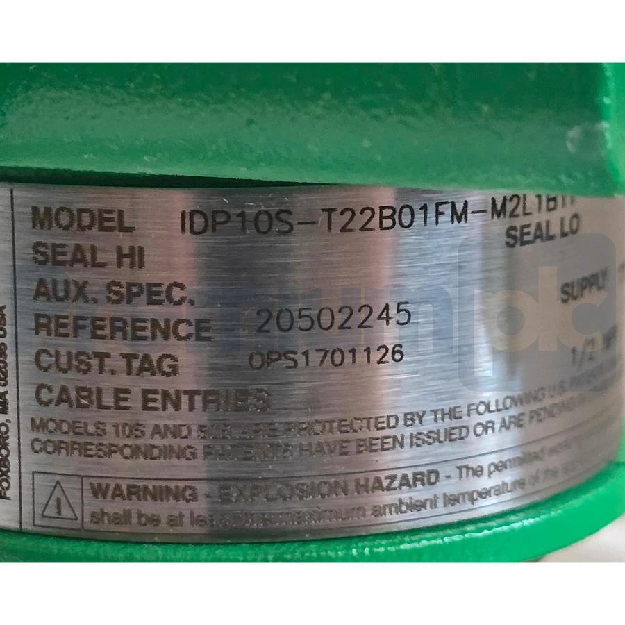 SCHNEIDER FOXBORO IDP10S HART PRESSURE TRANSMITTER IDP10S-T22B01FM-M2L1B1T NSMP