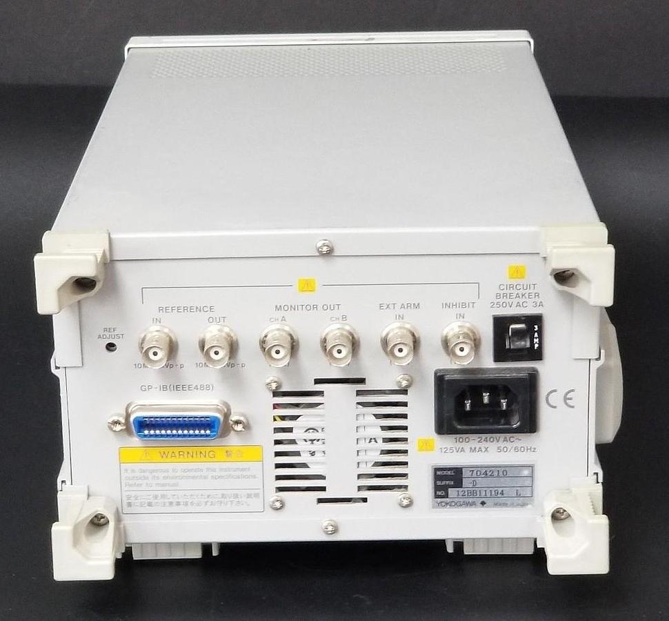 Used YOKOGAWA TA320 100PS RESOLUTION 14M/S TIME INTERVAL ANALYZER 704210 D