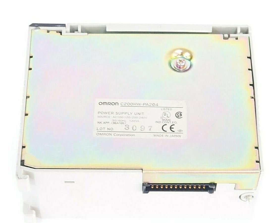 Used OMRON / MICROBAR C200HW-PA204 POWER SUPPLY MINI-TRACKMATE 1PH 115V 10A