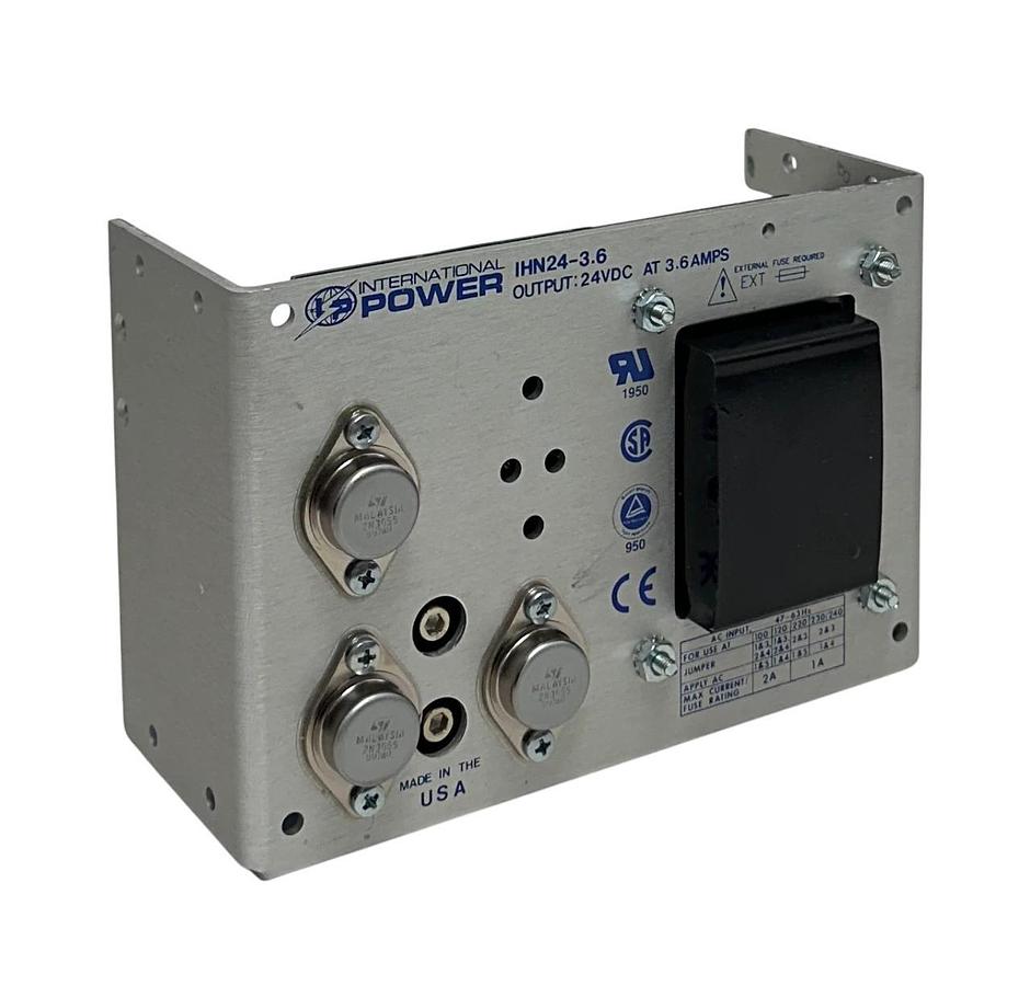 INTERNATIONAL POWER IHN24-3.6 / IHN2436 LINEAR POWER SUPPLY 24VDC OUTPUT NSNP