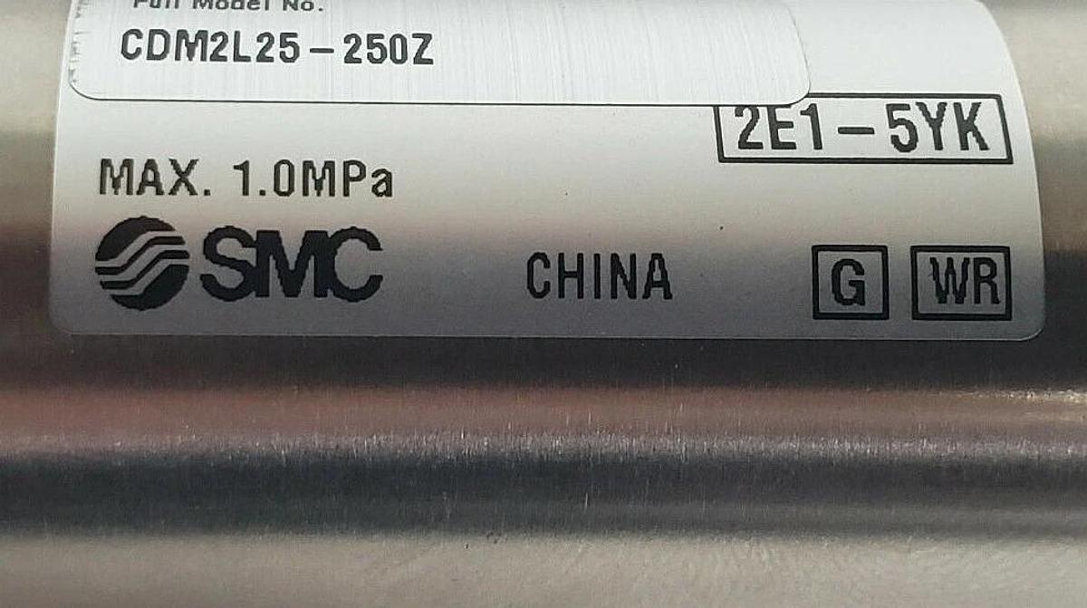 NEW SMC CDM2L25-250Z SERIES CM2 AIR CYLINDER, 2E1-5YK, MAX 1.0MPa, CDM2L25250Z