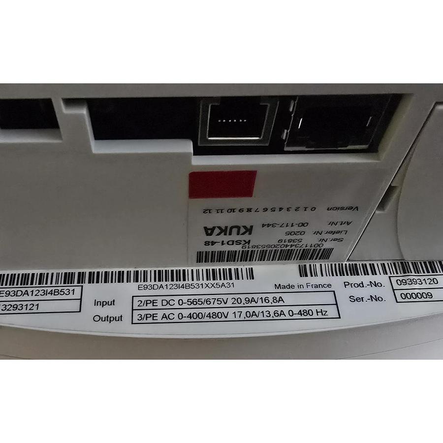 Used KUKA KSD1-48 E93DA123I4B531 SERVO DRIVE 13293121 E93DA123I4B531XX5A31 00-117-344