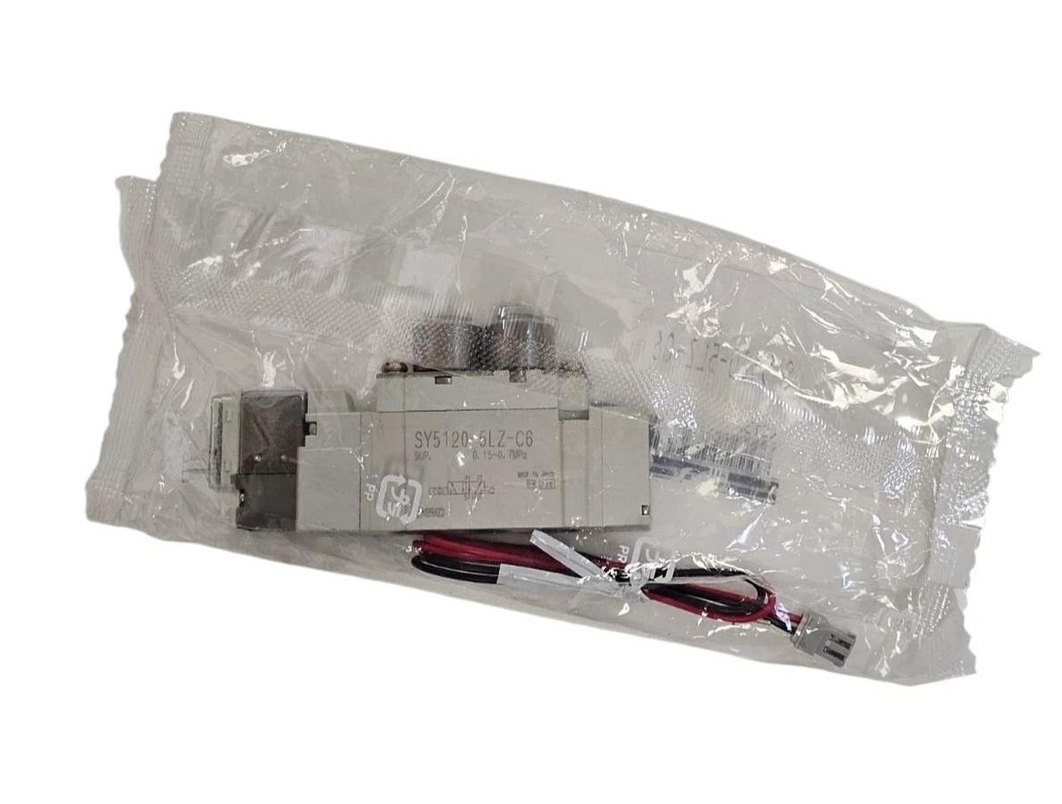 Used NEW SMC SY5120-5LZ-C6 SOLENOID VALVE SY SERIES 5 PORT SY51205LZC6 24VDC