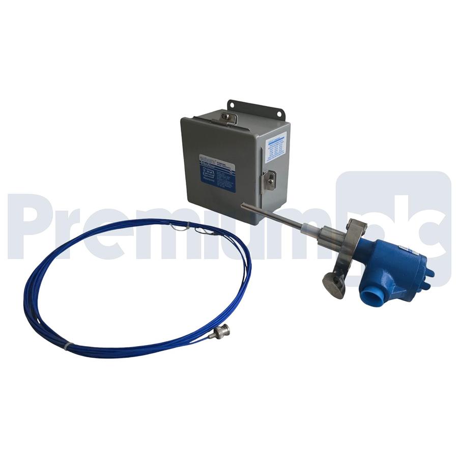 Used Auburn Triboflow 2200 Solids Flow Detector Kit Control Enclosure Probe & Cable