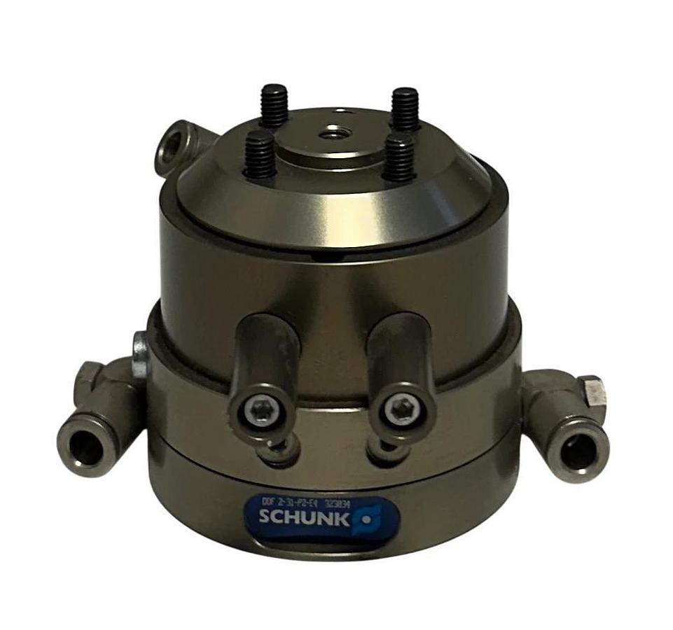 Used SCHUNK DDF 2-031-P2-E4 / DDF2-31-P2-E4 ROTARY FEED-THROUGH 323034 / 0323034 USNP