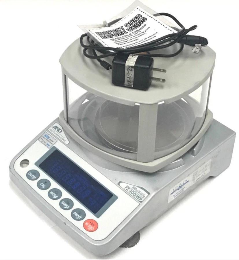 Used A&D FZ-iWP SERIES PRECISION BALANCE FZ-300iWP 320g x 0.001 g SUPER HYBRID SENSOR