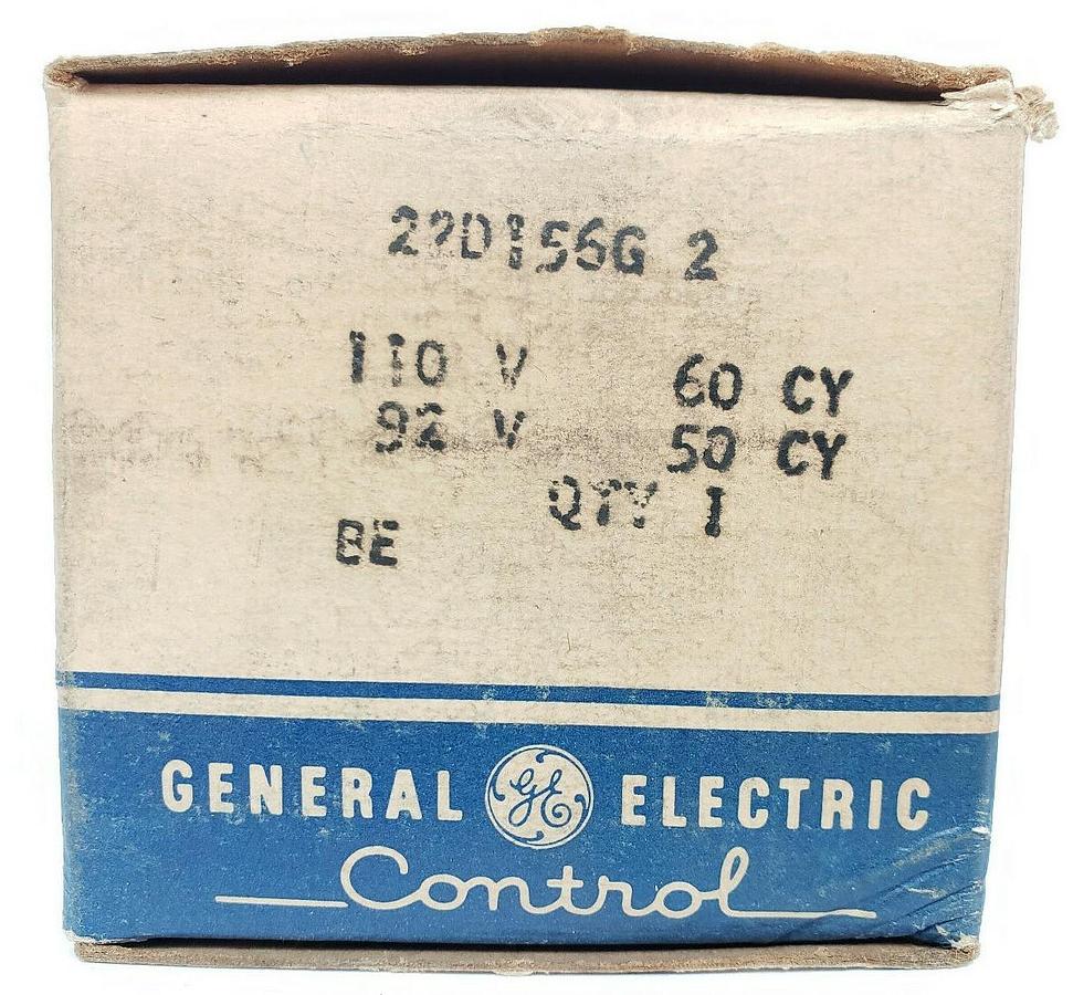Used NIB GENERAL ELECTRIC 22D156G2 COIL 92/110 VAC 50/60 HZ