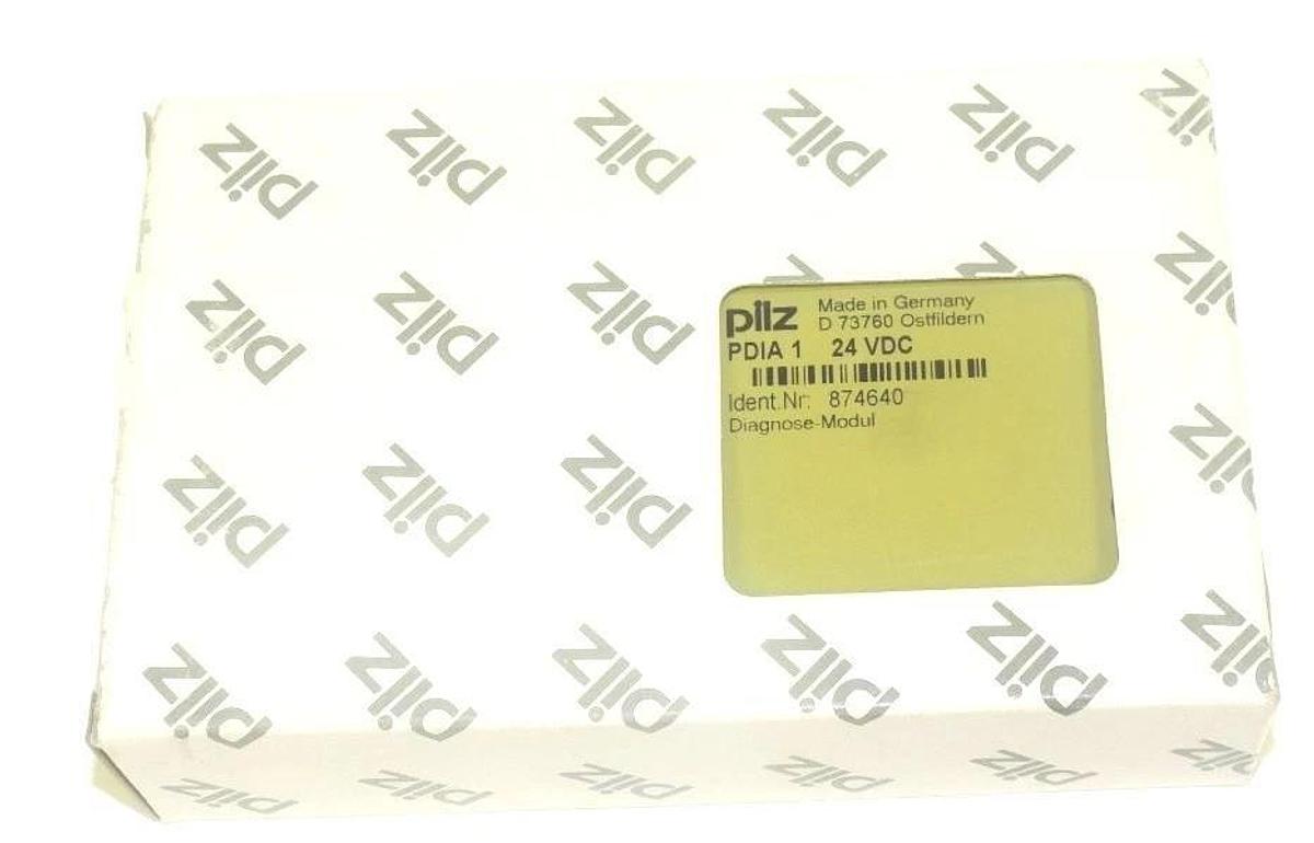 Used NIB PILZ PDIA 1 SAFETY RELAY IDENT. NR: 874640, 24VDC, PDIA 1 24VDC, PDIA124VDC