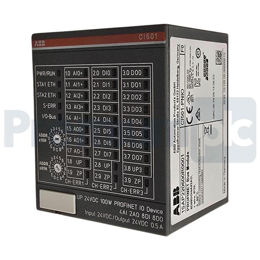 ABB CI501-PNIO | 1SAP220600R0001 AC500/S500 PROFINET Bus Module 8DI/8DO/4AI/2AO