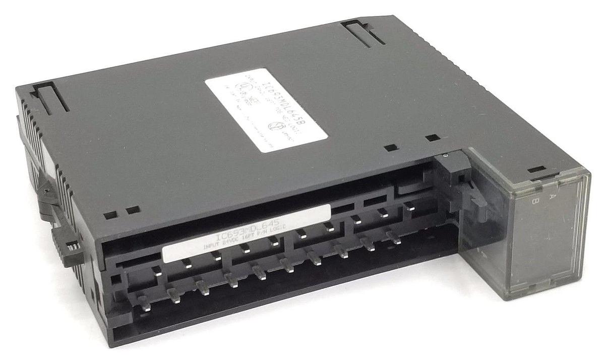 Used GE FANUC IC693MDL645B 16 PT INPUT MODULE 24VDC POS/NEG LOGIC W/O WIRING TERMINAL