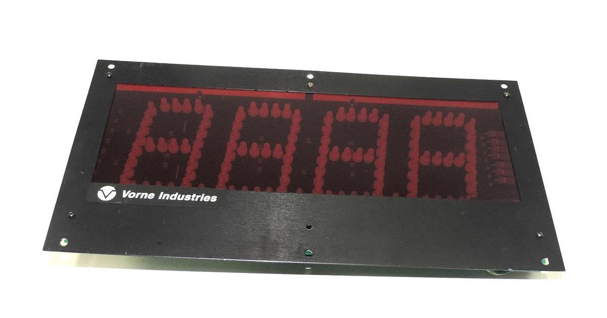 Refurbished VORNE 77/232-0-485/485-4 DIGITAL DISPLAY COUNTER 4 DIGIT 7723204854854 REPAIRED